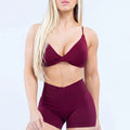 Conjunto corto de ropa deportiva para mujer al por mayor