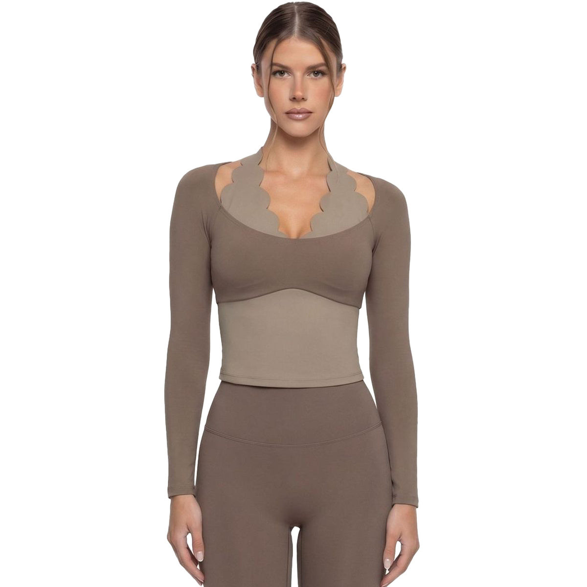 Conjunto de ropa deportiva ultrasuave para mujer al por mayor