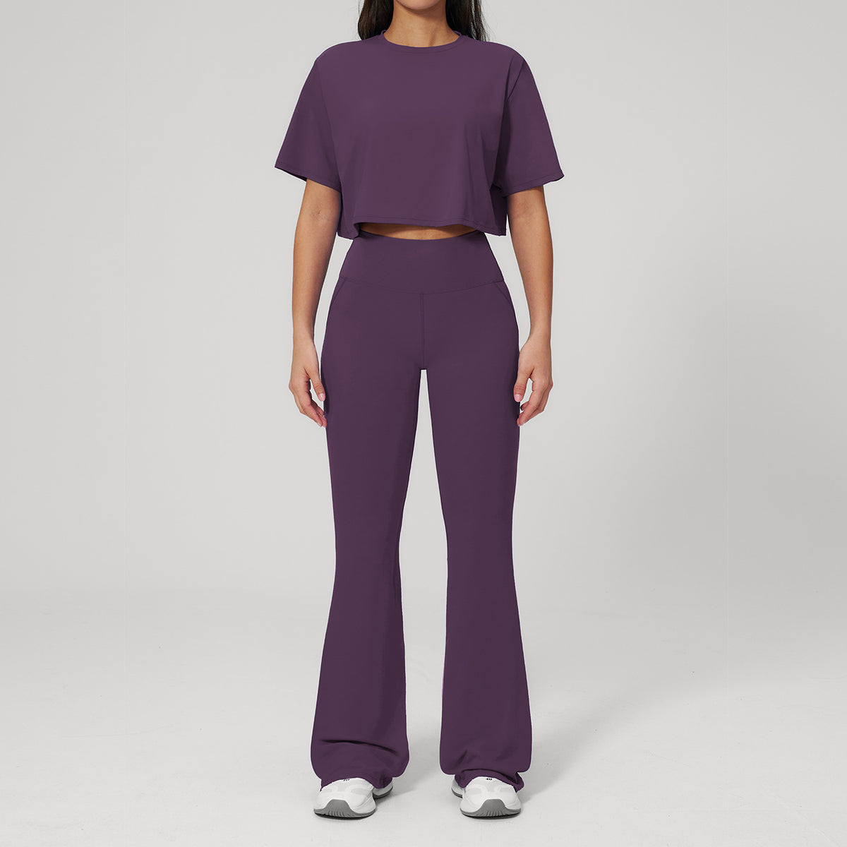 Conjunto de ropa deportiva entallada para mujer al por mayor