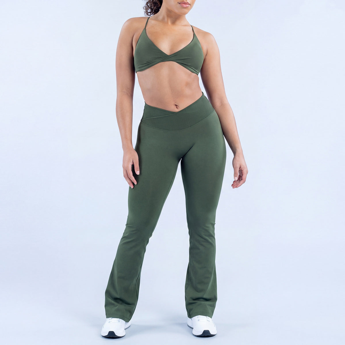 Conjunto de pantalones largos de ropa deportiva de uso diario para mujer al por mayor