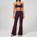 Conjunto de ropa deportiva flexible con cristales para mujer al por mayor