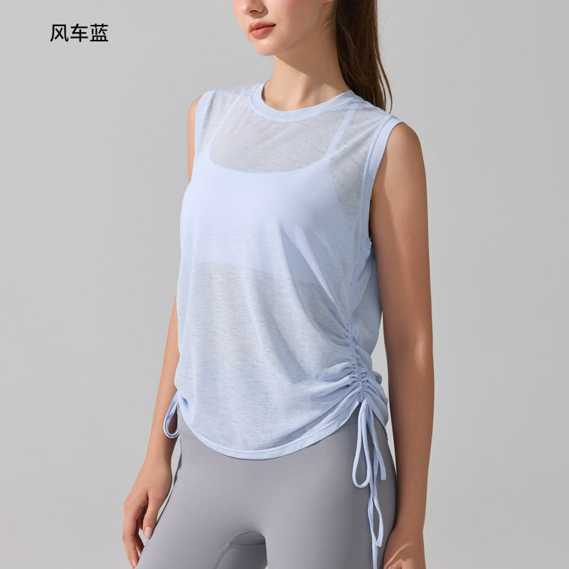 Camisetas de gimnasio sin mangas para mujer al por mayor