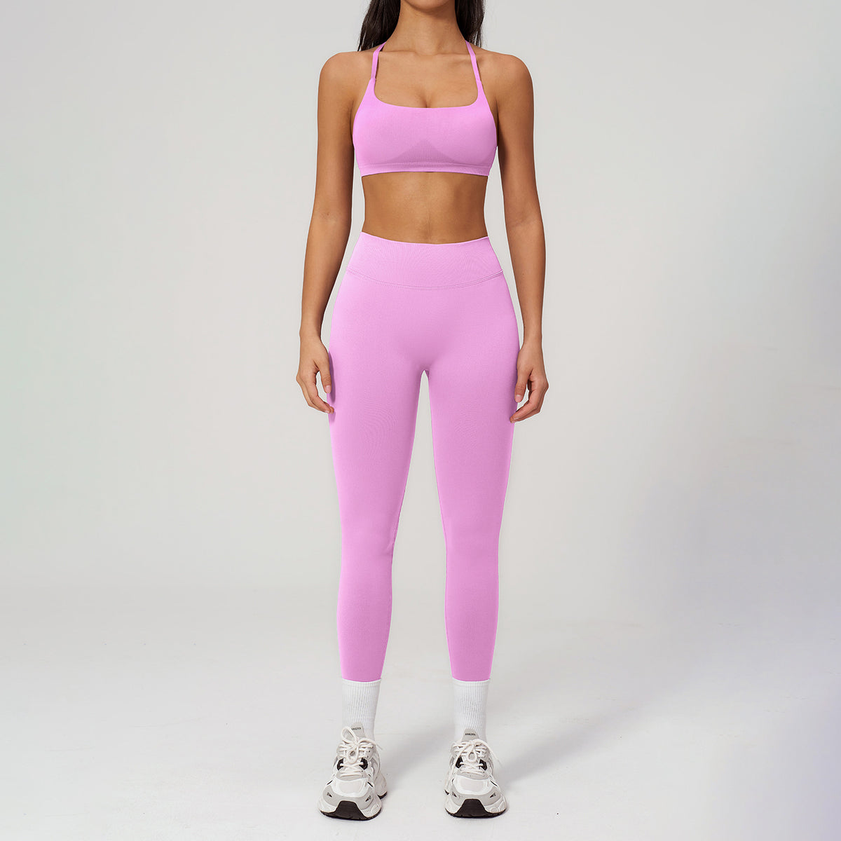Conjunto de ropa deportiva flexible para mujer al por mayor