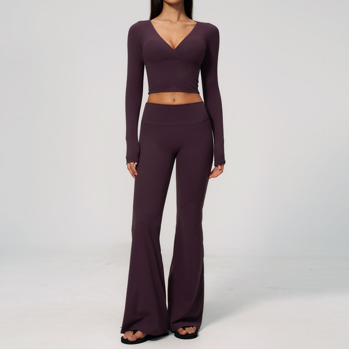 Conjunto de ropa deportiva flexible para mujer al por mayor