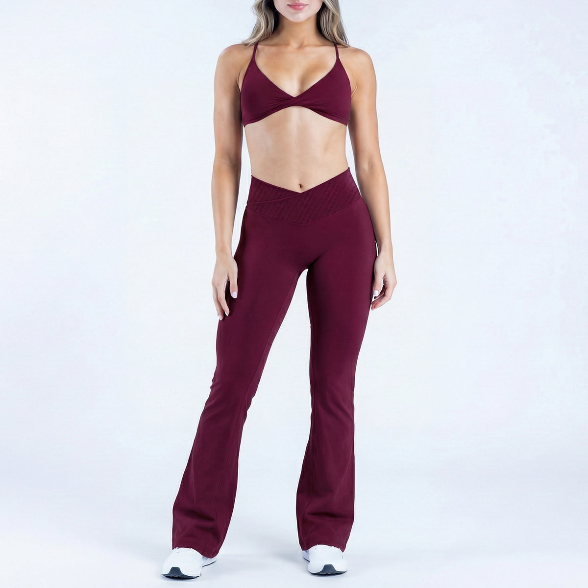 Conjunto de pantalones largos de ropa deportiva de uso diario para mujer al por mayor