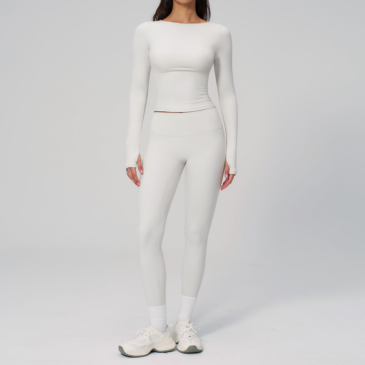 Conjunto de ropa deportiva de malla para mujer al por mayor