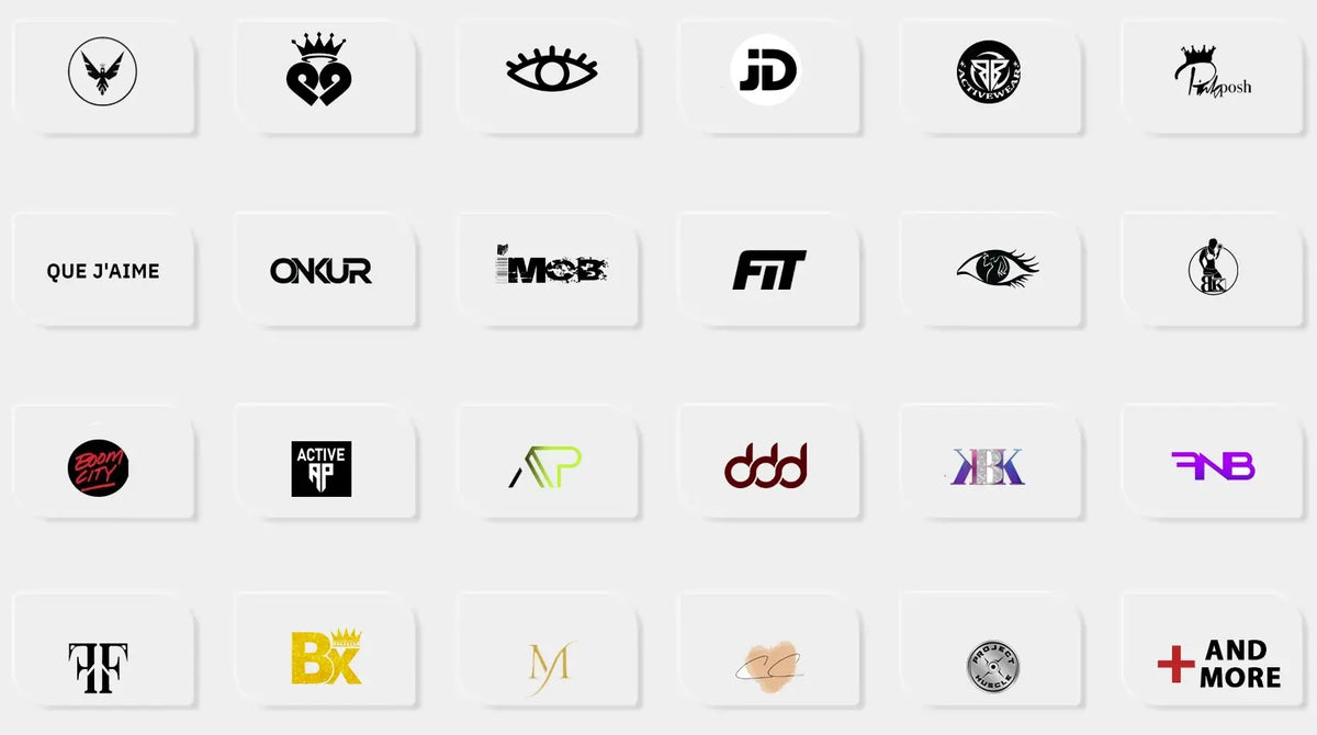 Logotipos de marcas de ropa deportiva fabricadas con la marca privada de Bokamoda