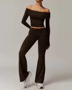 Wholesale Women long sleeve  with pants high quality set
