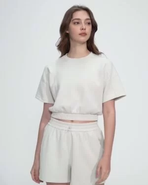 Wholesale Women tops t-shirt with shorts set