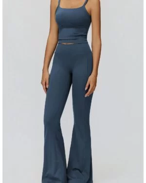 Wholesale vest with bell-bottomed pants set