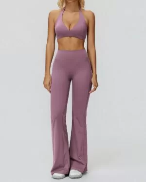 Wholesale Yoga Bra With Bell-Bottomed Pants Set