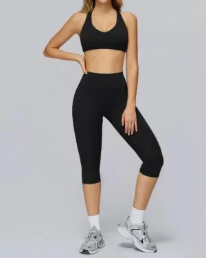 Wholesale Yoga Sports Bra with Medium trousers Set
