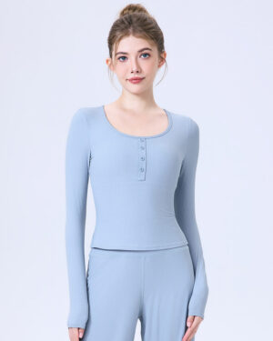 Wholesale Ribbed Yoga Top