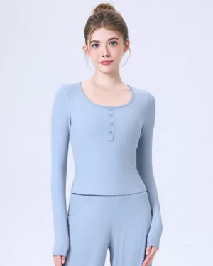 Wholesale Ribbed Yoga Top