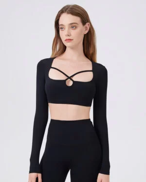 Wholesale Square Neck Yoga Top