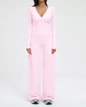 Wholesale Women's Seamless Studio Activewear Set - Longsleeves +