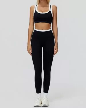 Wholesale Ribbed Yoga Bra With Pants Set