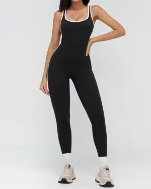 Wholesale Contrast Yoga Jumpsuit