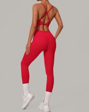 Wholesale Adjustable Yoga Jumpsuit Set