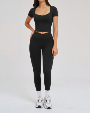 Wholesale Women's Seamless Running Activewear Set