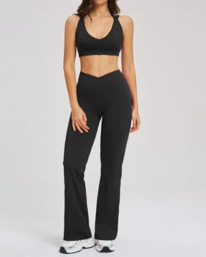 Wholesale Women's Ribbed Yoga Activewear Set