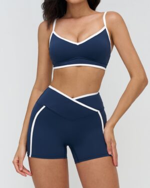Wholesale Bare Feel  Bra With Short Yoga Set