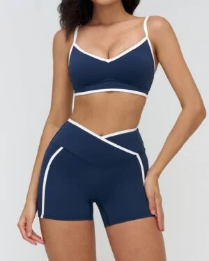 Wholesale Bare Feel Bra With Short Yoga Set