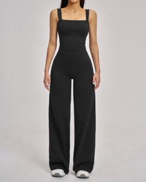 Wholesale Women's Ribbed Knit Activewear Set