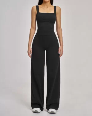 Wholesale Women's Ribbed Knit Activewear Set