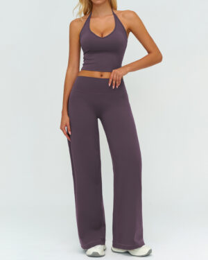 Wholesale Women's Seamless Studio Activewear Set - Vest +