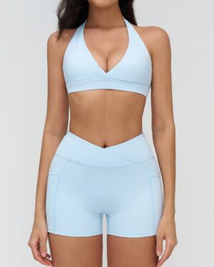 Wholesale Zip Neck Yoga Set