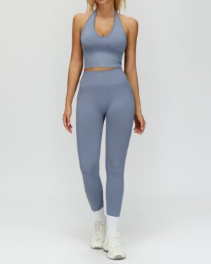 Wholesale Seamless Yoga Vest With Pants Set