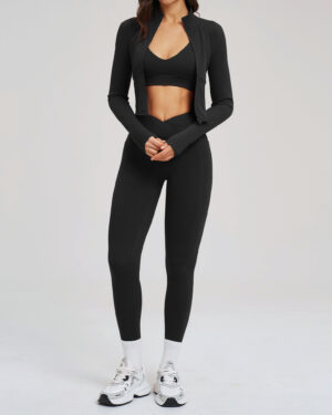 Wholesale Women's Ribbed Workout Activewear Set
