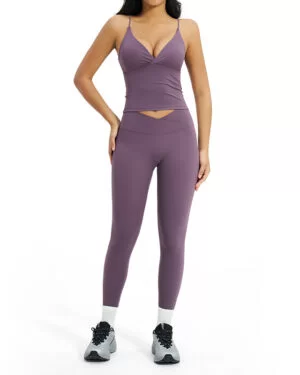 Wholesale Women's Ribbed Compression Activewear Set