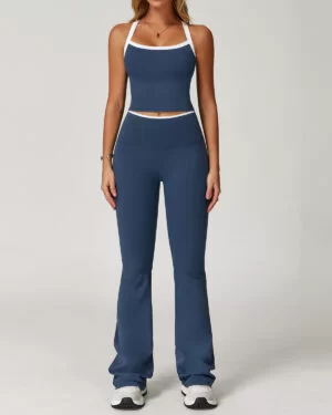 Wholesale Women's Sport Luxe Activewear Set - Wide Leg