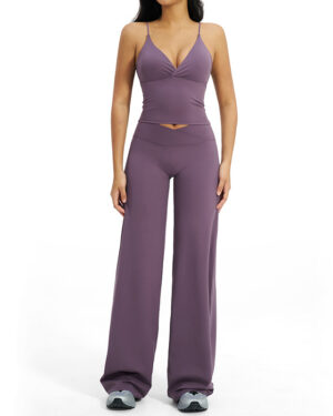 Wholesale Women's Seamless Ribbed Activewear Set